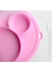 Baby Bowl Safe Silicone Dish BPA Free Solid Dishes Children Suction Toharmful Training Tableware Cute Cartoon Kids Feeding Dishes