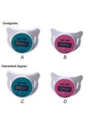 LCD الرقمية ترمومتر للأطفال الفم الحلمة الرضع ميزان الحرارة مصاصة أدوات قياس درجة الحرارة الإلكترونية