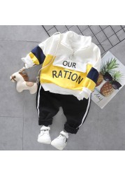 Baby boys and girls casual clothing set, spring and autumn fashion sportswear