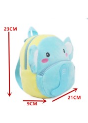 Baby Girls Backpack Kids Cute Plush Backpacks Children School Bags 3D Cartoon Animal Book Bag for Little Boy Girl Baby Bag 0-4Y