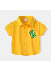 Cartoon Boys Summer T-shirts Cotton Fabric Toddler Tshirt Children Tops Quality Kids Clothes Fashion