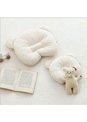 Kids Pillow Polyester Cotton Soft Anti-biased Cervical Pillow Cute Breathable Pillow Flat Head Correction Stereoscopic Pillow