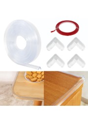 3M Infant Baby Safety Side Protection Strip Guard Transparent Table Edge Furniture Corner Protectors Soft PVC Bumper