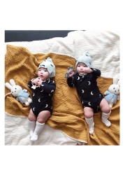 Newborn Baby Boys Girls Romper Cute Print Cotton Long Sleeve Newborn Rompers Fashion Baby Clothes for 0-2years
