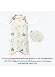 Summer Baby Sleepers Kids Sleeveless Vest for Boys Girls Pajamas Children Sleeping Bag Anti-kick Cartoon Baby Sleeping Bags