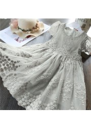 Spring and summer girls lace dress adorable cute baby dress