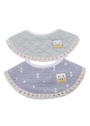 Baby Bib Fashion Tassel Stereo Round Bibs Burp Cloths Newborn Boys Girls Solid Saliva Towel Baby New Babador