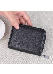 New Luxury Classic Women Bag Brand Fashion Sheepskin Business Card Holder Genuine Leather Credit Card Holder