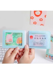 Kawaii Cat Leather Card Wallet for Women Cute Rabbit Cards Driver License Holder Credit Card Protective Sleeve 4 Card Slots