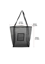 Mesh Beach Bag Extra Large Beach Bags & Grocery Sand Toys Picnic Carrying X7YA