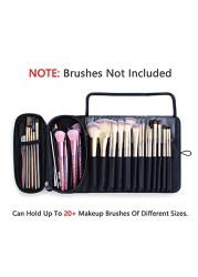 Roll up Women Professional Cosmetic Bag Multifunctional Cosmetic Brush Case Pouch Travel Waterproof Cosmetic Tools Organizer