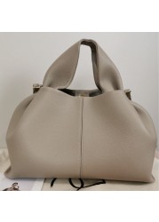 Female Bag Genuine Leather Luxury Handbag Brand Designer Vintage Large Style Hobos Women Shoulder Bag