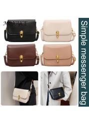 Women Shoulder Bag PU Leather Solid Color Casual Bags Fashion Ladies Small Wallet Mobile Phone Bag Flap Messenger Bag