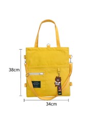 Women's Bag Crossbody Handbag Female Shopper Fashion Simple Quality Bolsas Korean Designer Shoulder Canvas Bags For Women Tote