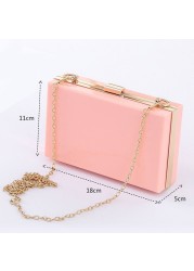 Good Quality Hot Transparent Women Acrylic Box Mini Bag Brand Ladies Evening Handbag Wedding Bag Female Clutch Shoulder Bag