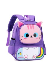 Fashion Kids School Bag Cartoon Kids School Bag Boys Girls Bag Kindergarten Book Bag Tiger Cat Schoolbags