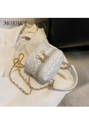 Female Diamond Lattice Chain Messenger Bag Casual PU Leather Crossbody Bags Small Shopping Bags For Women Gifts