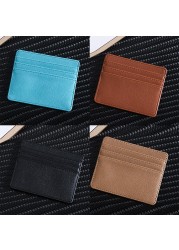 3 Card Slots Card Holder Ultra Thin Slim Bank Credit Card Pouch Coin Purse Organizer Women Men Thin Business Card Wallet