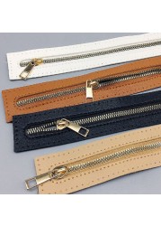 Useful Customized DIY Zipper for Woven Bag Hardware PU Leather Zipper Garment Accessories Woven Bag Sewing Accessories High Quality