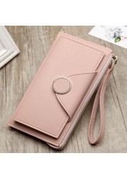 Long Wallet Women Purses Fashion Korean Version Coin Purse Card Holder Purse Female Clutch Money Bag PU Leather Wallets Portfel