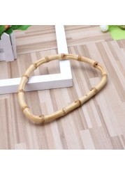 New 1pc D Shape Bamboo Bag Handle For Handmade Hand DIY Tote Purse Frame Making Bag Hanger Accessories Parts