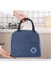 Lunch Bag Thermal Insulated Lunch Box Tote School Office Portable Cooler Bento Pouch Lunch Container Food Storage Bags Handbag