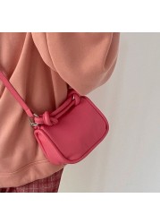 Xiuya casual shoulder bag female 2022 fashion solid candy color crossbody bags for women mini phone handbag women pouch