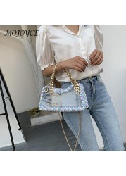 Summer Women Hand Woven Handbag Clear Waterproof Chain Shoulder Crossbody Bags Women Summer Wallet for Travel Shopping