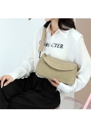 Solid color new designer ladies shoulder bag fashion high quality canvas women messenger bags 2022 women small cell phone bags