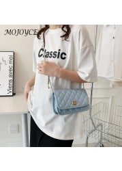 Fashion Diamond Lattice PU Leather Women Shoulder Crossbody Bags Flap Metal Lock For Women Fashionable Decoration