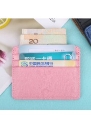 THINKTHENDO Men's and Women's Card Holder, THINKTHENDO Unisex Small Card Holder Credit Card Holder with Coin Pockets