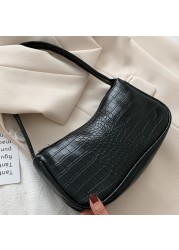 Casual PU Leather Women Handbag Shoulder Bag Fashion Bag Shoulder Chain Crossbody Bag Popular Simple Female Daily Bag