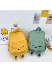 New Children's Backpack Cute Cartoon Cat Girl Backpack Pupil Kindergarten Kids Girls Boy Backpack Unisex Kid Game Bag Travel Bag