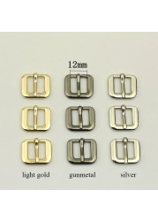 50pcs 12/16/19/25mm Metal Pin Bag Buckle Belt Adjustment Clasp DIY Luggage Strap Pin Hook Shoes Belt Buckles Accessory