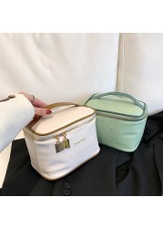 High Quality Toiletry Bag Women Travel Storage Bag PU Leather Cosmetic Bags Waterproof Toiletrie Organizer Bathroom Cosmetic Bag