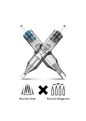 Cartridge Tattoo Needles RL Disposable Sterilized Safety Tattoo Needle for Cartridge Machines Grips 20pcs/lot 0.35mm