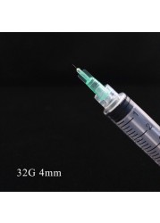 32g puncture needle transparent syringe injection glue clear tip cap for pharmaceutical injection needle 32g 4mm 13mm