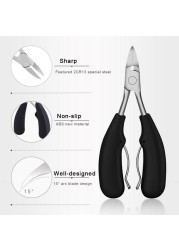 2021 Toe Nail Clippers Nail Correction Thick Ingrown Toenails Nippers Cutters Dead Skin Dirt Remover Pedicure Care Tool