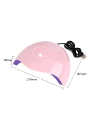 36W UV LED Nail Dryer Lamp Nails Lamp 12 LEDs Light Curing All Gels With Sensor Usb Charge 60/90/120s Nail Art Manicure Tool