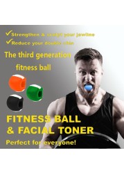 Men's Fitness Face Massager Jaw Muscle Exercising Machine Face Biting Chewing Ball Crusher Training