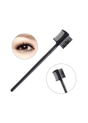 2 in1 Dual Purpose Eyelash Comb Pink Black Eyelash Eyebrow Brush Comb Professional Eye Makeup Tool Eyelash Extension Tool