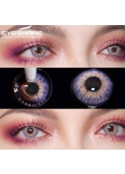 Eye Color Contact Lenses 2pcs Natural Colored Lenses Blue Pink Cosmetic Contact Lenses Yearly Eye Contact Lenses