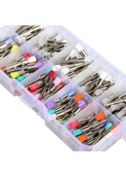 200pcs Dental Dental Prophy Polishing Brushes Rubber Flat Latch Mixed Type 2.35mm