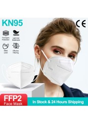 5-100pcs ffp2fan reusable kn95 masks ce approved adult ffp2reuse zable mascherine KN95 Mascarillas face mask protective masks