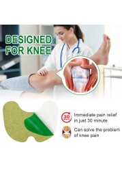 12pcs Knee Plaster Relief Pain Plaster Wormwood Essence Self Heating Medical Patch Rheumatism Arthritis Sticker Joint Patch A177