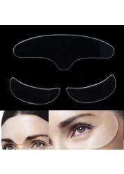 3pcs Anti Eye Forehead Invisible Anti Aging Face Pad Reusable Medical Grade Silicone Prevent Wrinkles Lines Correction