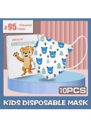 kn95 masks children n95 breathing mascara cute animal cartoon printed mascarilla fpp2 homology ada boys girls kids kn95 mask CE