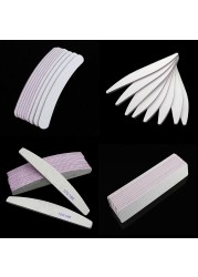 Nail File 100/180 Professional Sandpaper Set Nail File Sanding Buffer Block Nail Pedicure Manicure Polishing Tools