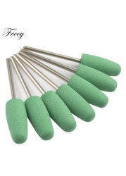 7pcs Milling Cutter For Manicure Silicone Nail Bits For Manicure Machine Mill Cutters To Remove Gel Polish Buffer Files