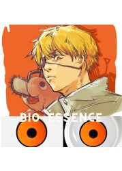 Bio-Essence 1 Pair Cosplay Colored Contact Lenses For Eyes Anime Accessory Anime Makima Lens Chainsaw Lenses Man Lenses